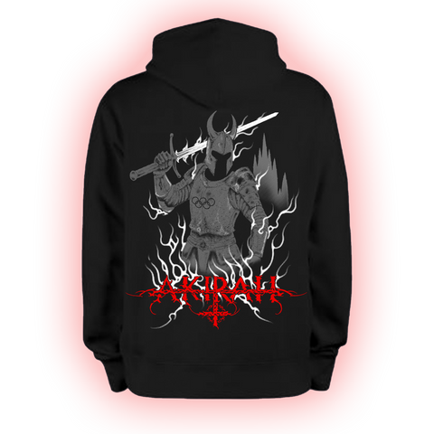 AKIRAH X ALPHA SQUADRON HOODIE - BLACK